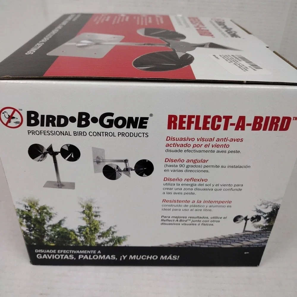 Weatherproof Reflect-A-Bird Spinner – Repels Pigeons, Sparrows, Woodpeckers